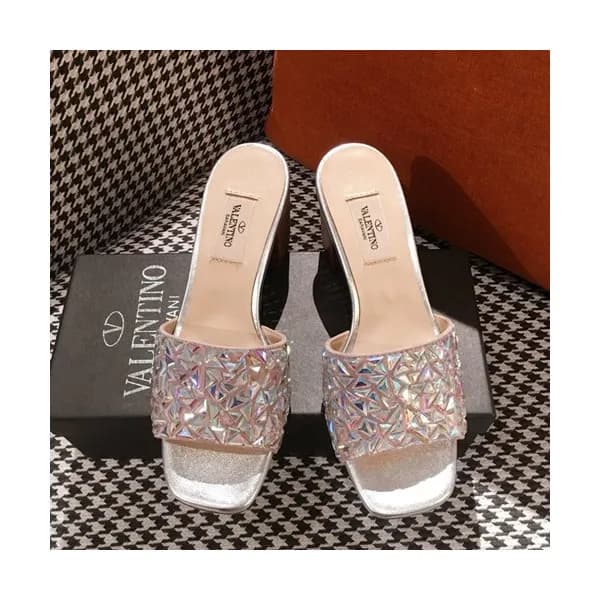 Valentino 2019 Ladies Middle Heel Slipper - 발렌티노 2… - 1