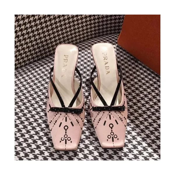Prada 2019 Ladies Middle Heel Slipper - 프라다 2019 여… - 1