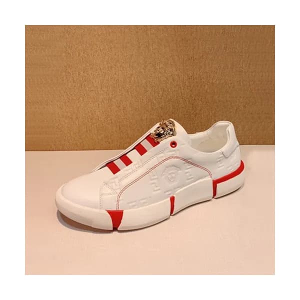 Versace 2019 Mens Leather Sneakers - 베르사체 2019 남성용… - 1