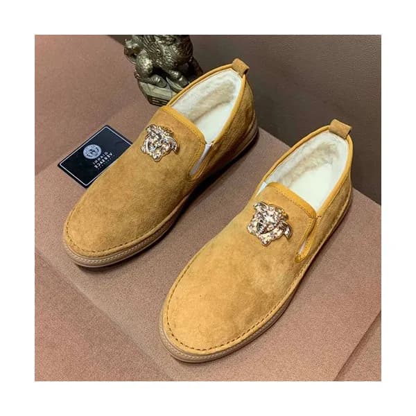 Versace 2019 Mens Suede & Wool Slip On - 베르사체 201… - 1