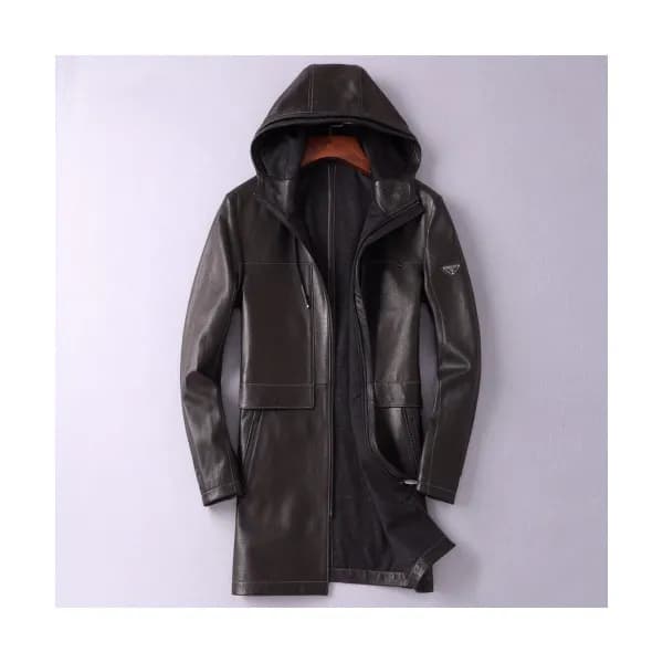 Prada 2019 Mens Logo Casual Leather Jacket - 프라다 2… - 1