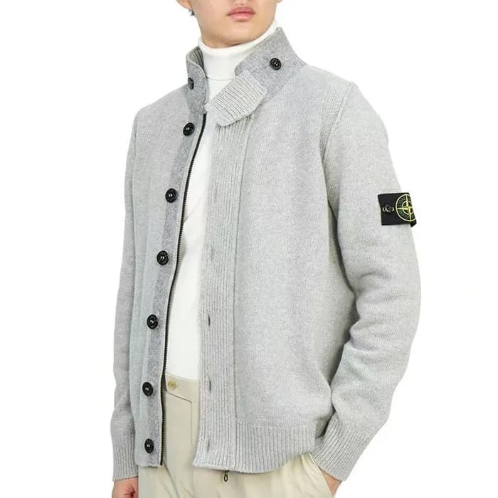 Stone Island Mens Zip-Up Cardigan - 스톤아일랜드 남성 집업 가… - 1