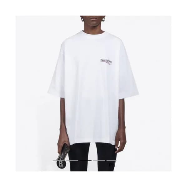 [발렌시아가]Balenciaga 2020 Mm/Wm Logo Cotton Short Sle… - 1