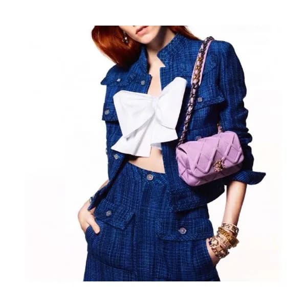 [샤넬]Chanel 2020 Womens Big Ribbon Cotton Blouse - … - 1