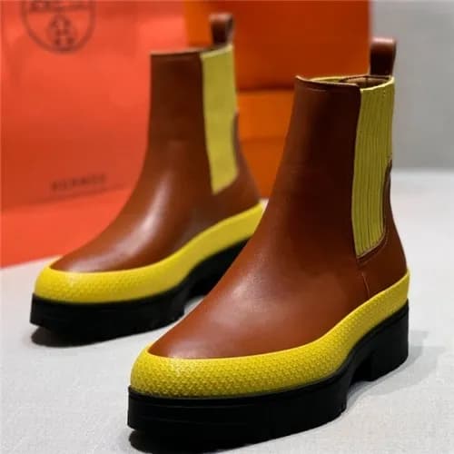 Hermes 2020 Women's Leather Ankle Boots - 에르메스… - 1