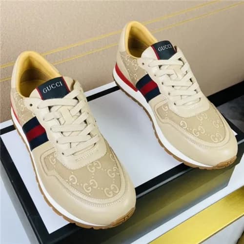Gucci 2020 Men's Leather Sneakers - 구찌 2020 남성… - 1