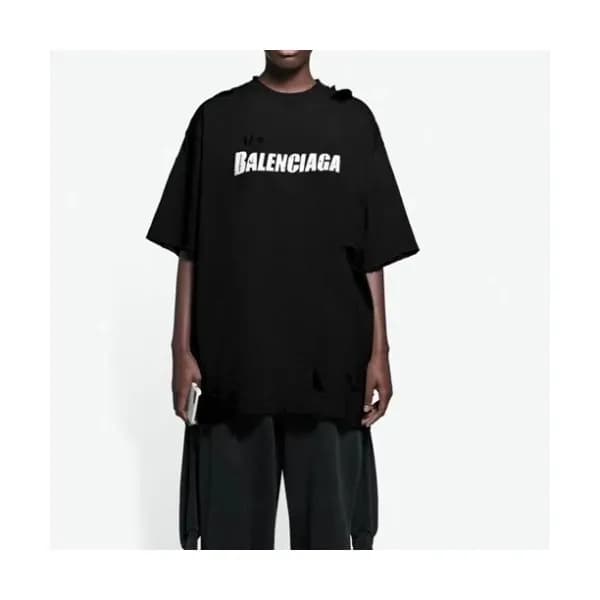 [발렌시아가]Balenciaga 2021 Mm/Wm Logo Cotton Short Sle… - 1