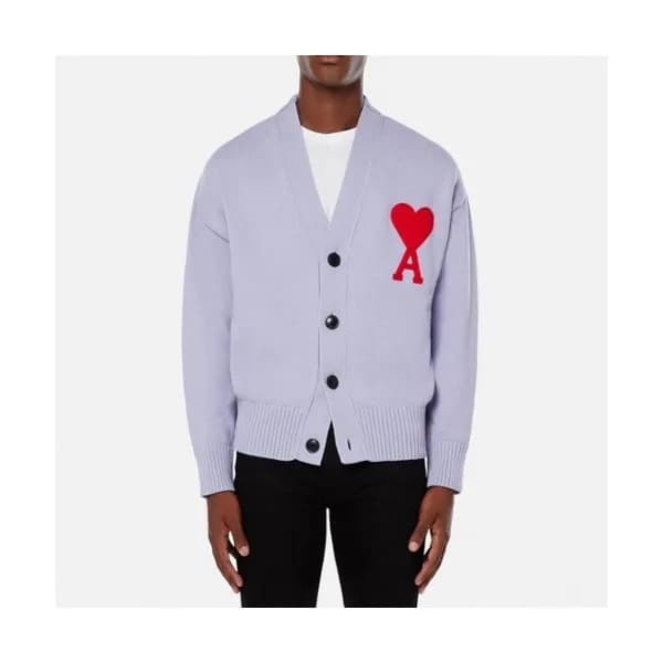 Ami 2021 Mens Logo Casual Cardigen - 아미 2021 남성 로고… - 1