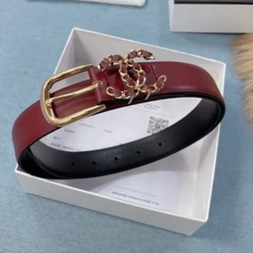 Chanel 2021 Women's Leather Belt,3.0cm - 샤넬 20… - 1