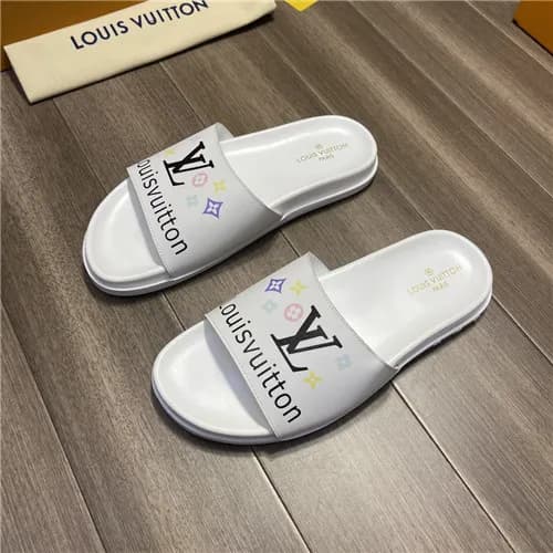 Louis Vuitton 2021 Men's Leather Slipper,LOUS1… - 1