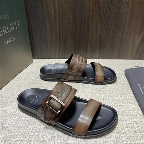 Berluti 2021 Men's Leather Mule,BERTS0247 - 벨루… - 1
