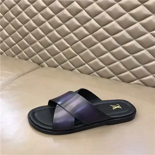 Louis Vuitton 2021 Men's Leather Slipper,LOUS2… - 1