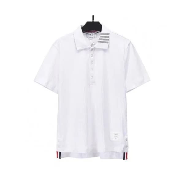 Thom Browne Mens Casual Short Sleeved Tshirts Whi… - 1