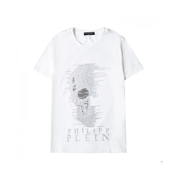 Philipp Plein Mens Logo Cotton Short Sleeved Tshir… - 1