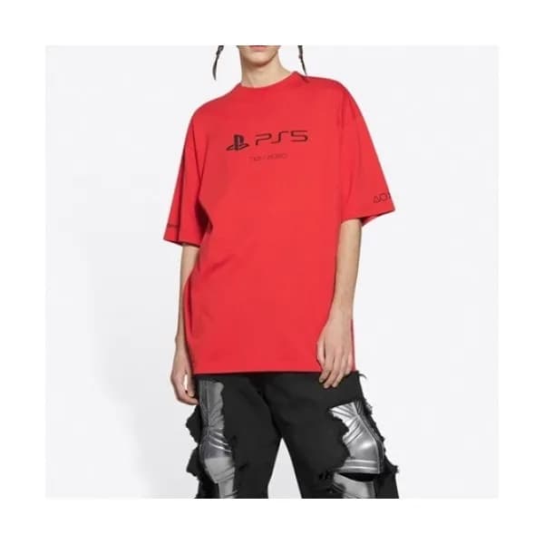 Balenciaga Mm/Wm Logo Cotton Short Sleeved Tshirt… - 1