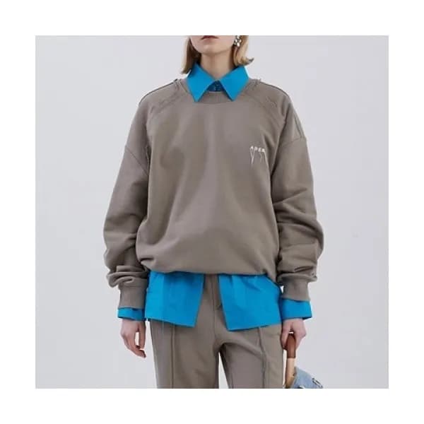 ADER Womens Minimal Cotton Tshirts Camel - ADER 2… - 1