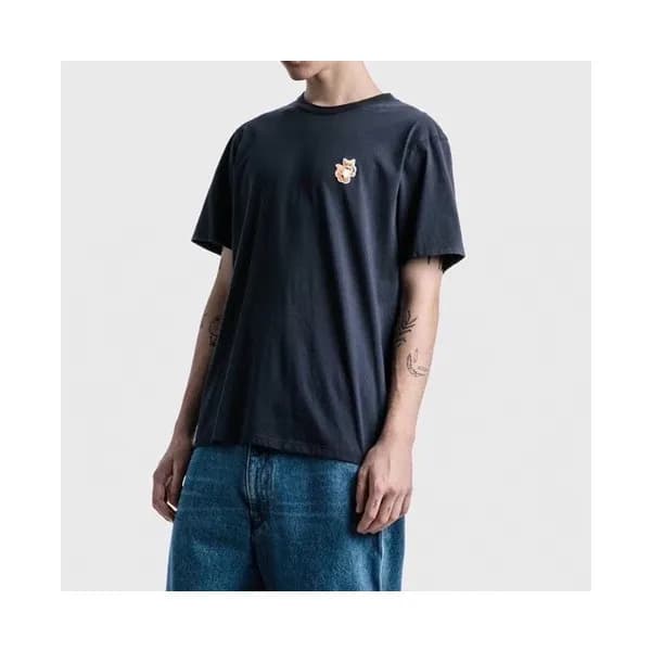 메종 남성 크루넥 네이비 반팔티 - Mens Navy Tshirts - mei0076x - 1
