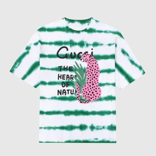 구찌 남성 크루넥 그린 반팔티 - Mens Green Tshirts - guc04716x - 1