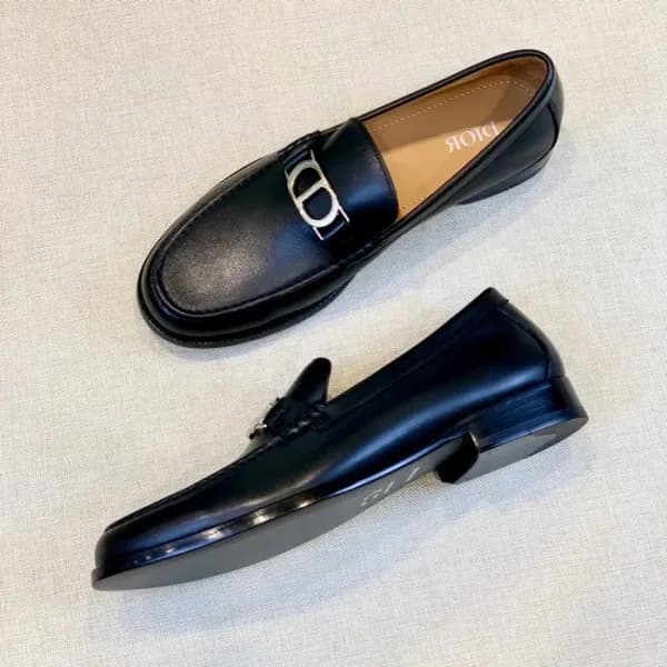 디올 남성 모던 블랙 로퍼 - Mens Black Loafer - dio01774x - 1