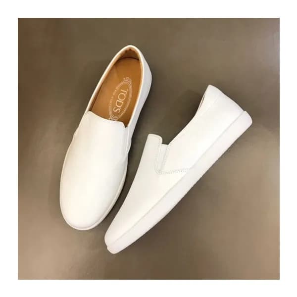 토즈 남성 모던 화이트 로퍼 - Mens White Loafer - toz0259x - 1