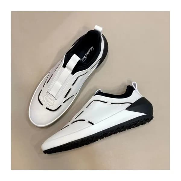 페라가모 남성 Gancini 화이트 스니커즈 - Mens White Sneakers - f… - 1