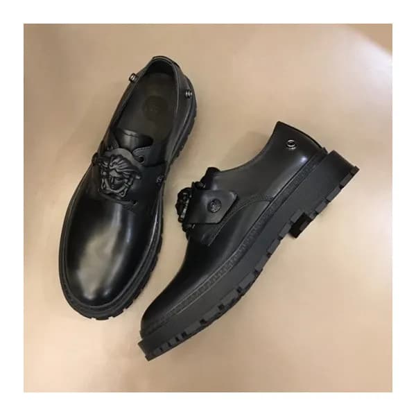 베르사체 남성 메두사 블랙 로퍼 - Mens Black Loafer - ver0904x - 1