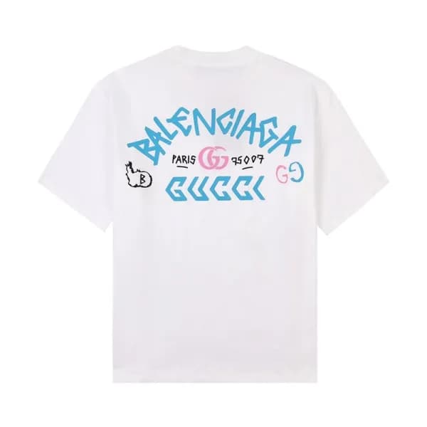 구찌 남/녀 화이트 크루넥 반팔티 - Unisex White Tshirts - guc049… - 1