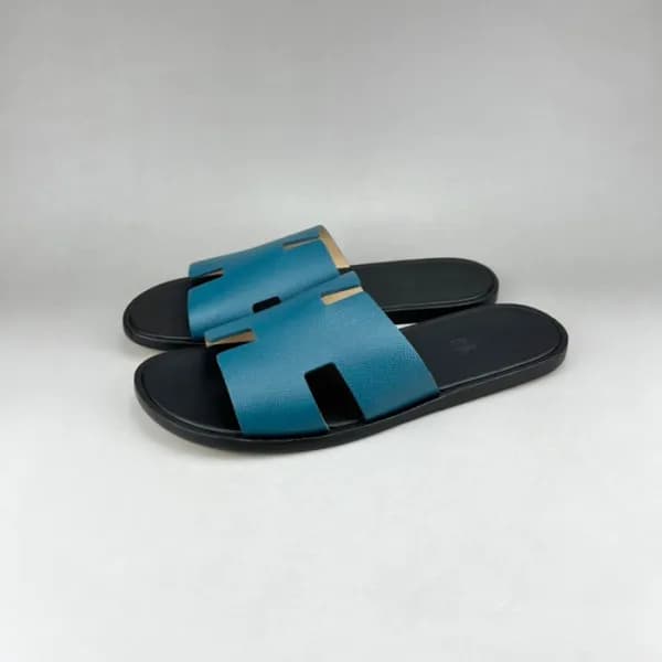 에르메스 남성 네이비 이지미르 - Mens Navy Slippers - her0836x - 1