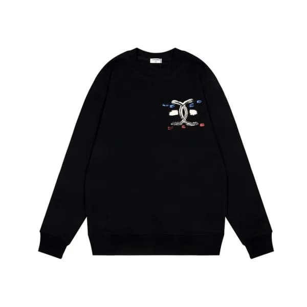 샤넬 남성 캐쥬얼 블랙 맨투맨 - Mens Black Tshirts - cnl0913x - 1