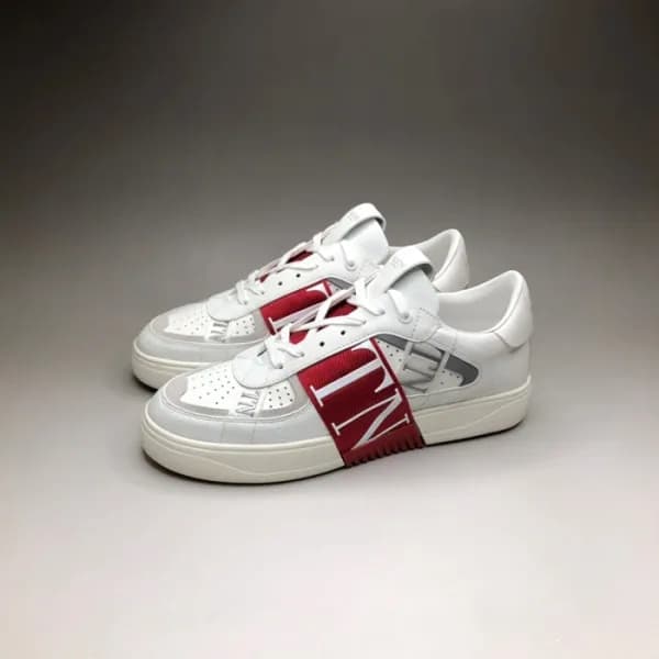 발렌티노 남/녀 Logo 레드 스니커즈 - Unisex Red Sneakers - val0… - 1
