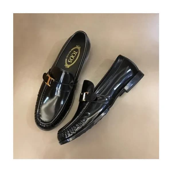 토즈 남성 블랙 스트랩 로퍼 - Mens Black Loafer - toz0285x - 1