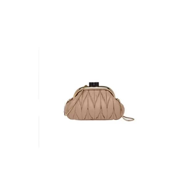 미우미우 여성 핑크 마트라세백 - Miumiu Womens Pink Matelasse Ba… - 1