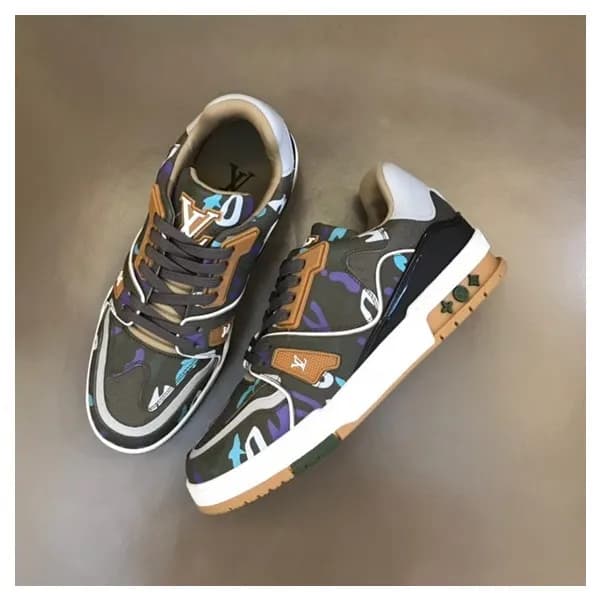 루이비통 남성 브라운 스니커즈 - Louis vuitton Mens Brown Sneake… - 1