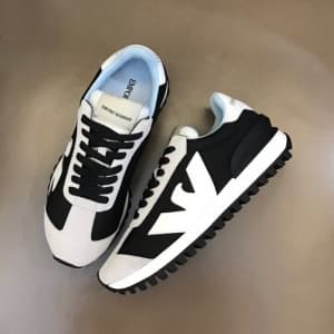 알마니 남성 클래식 블랙 스니커즈 - Armani Mens Black Sneakers - …