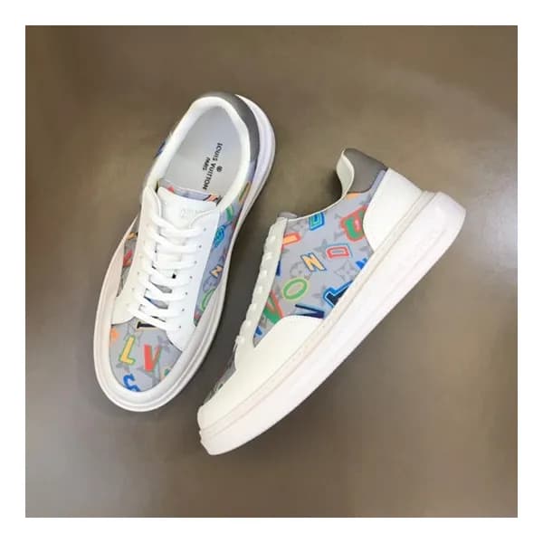 루이비통 남성 그레이 스니커즈 - Louis vuitton Mens Gray Sneaker… - 1