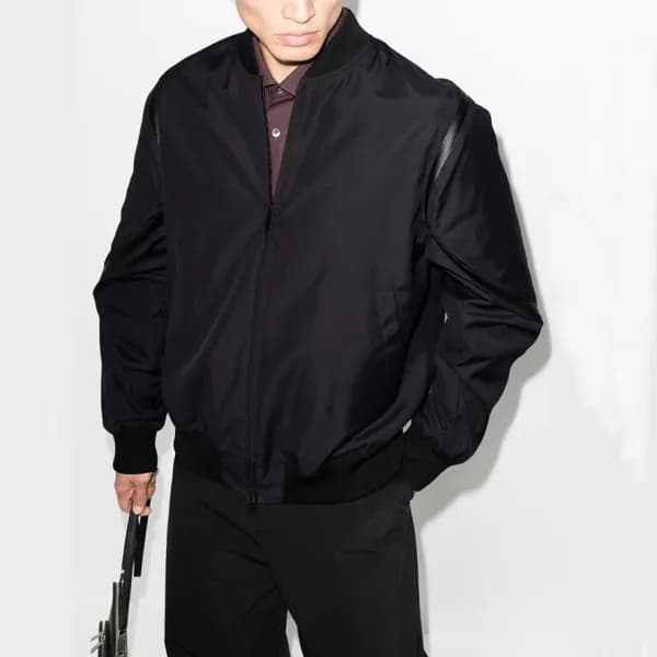 보테가베네타 남성 집업 블랙 자켓 - Bottega Veneta Mens Black Jac… - 1