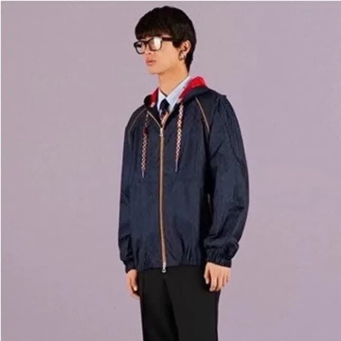 구찌 남성 캐쥬얼 블루 집업 자켓 - Gucci Mens Blue Jackets - Gu9… - 1