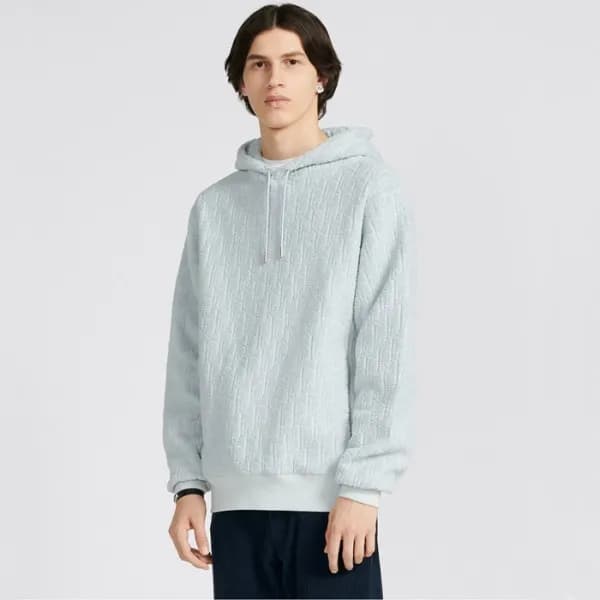 디올 남성 블루 후드티 - Dior Mens Blue Hoodie - di681x - 1