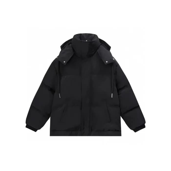 아미 남성 블랙 다운 패딩 - Ami Mens Black Padding - am18x - 1