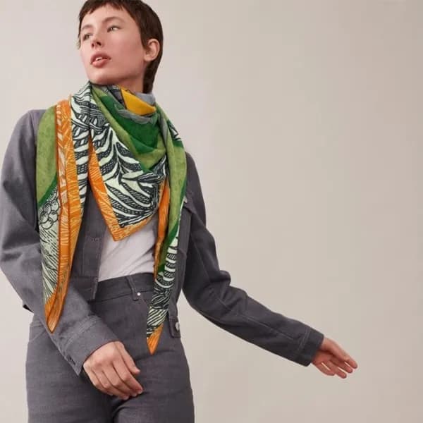 에르메스 여성 그린 스카프 - Hermes Womens Green Scarf - he511… - 1