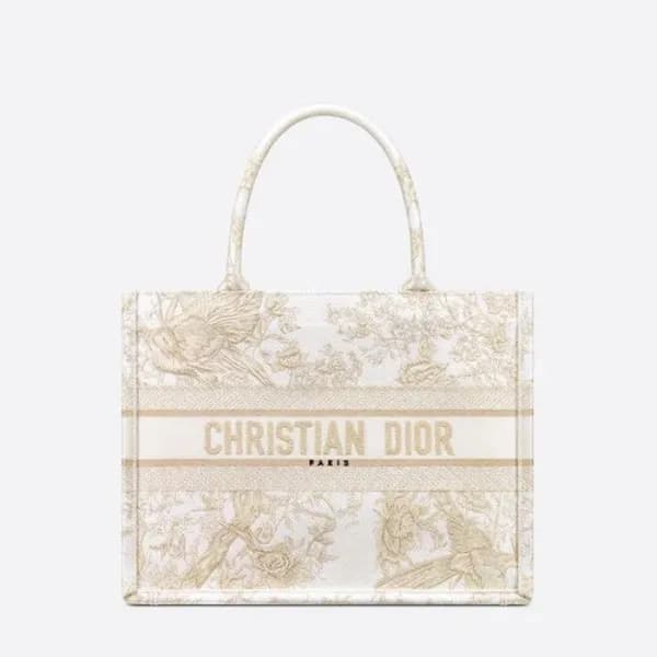 디올 여성 화이트 북토트 - Dior Womens White Book Tote - dib5… - 1