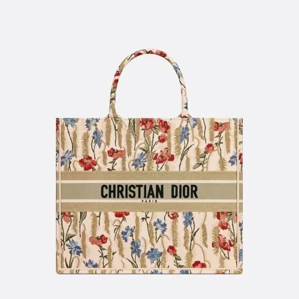 디올 여성 베이지 북토트 - Dior Womens Beige Book Tote - dib6… - 1