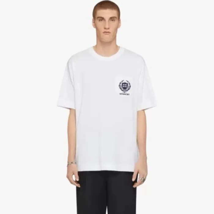지방시 남성 화이트 반팔티 - Givenchy Mens White Tshirts - gic… - 1