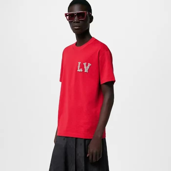 루이비통 남성 레드 티셔츠 - Louis vuitton Mens Red Tshirts - … - 1