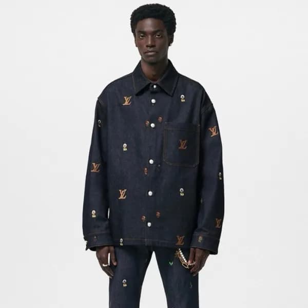 루이비통 남성 블루 셔츠 - Louis vuitton Mens Blue Shirts - l… - 1