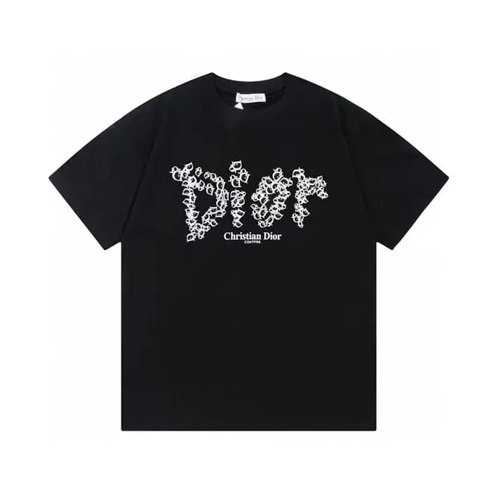 디올 남성 블랙 반팔 티셔츠 - Dior Mens Black Tshirts - dic580… - 1