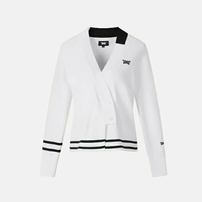 PXG 여성 컬러 트임 니트 가디건 - gol82x - 1