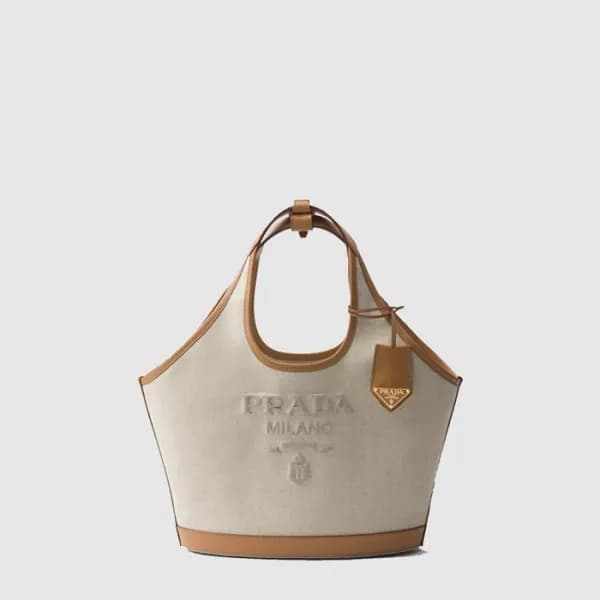 프라다 여성 샌드 캔버스 토트백 1BG471 - Prada Womens Beige Tote… - 1