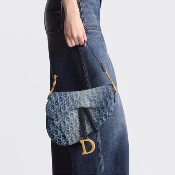 디올 여성 데님 새들백 M0455 - Dior Womens Saddle Bag - dib2… - 1