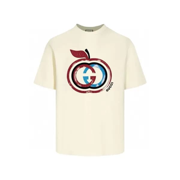 구찌 남/녀 아이보리 티셔츠 - Gucci Unisex Ivory Tshirts - guc… - 1